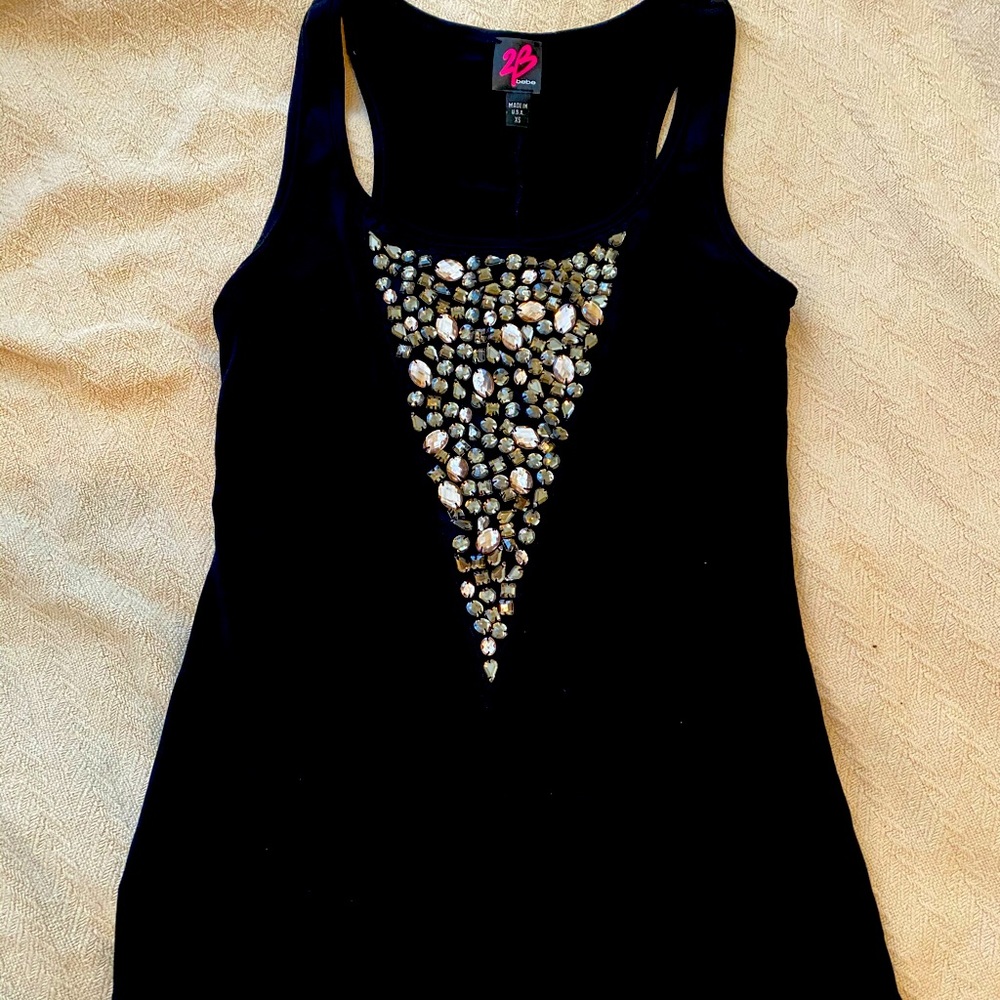 Black 2B Bebe sleeveless blouse